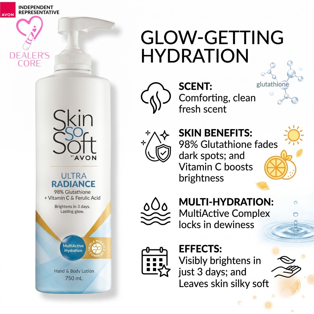 avon skin so soft ultra glutathione with vitamin c Skin So Soft Ultra Glutathione Hand & Body Lotion 750 mL