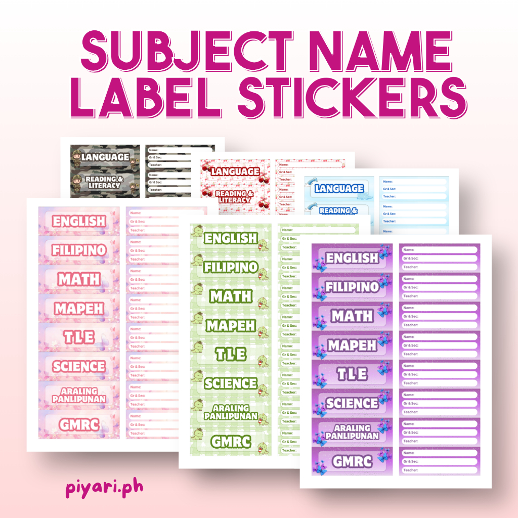 Shop notebook subject design for Sale on Shopee Philippines