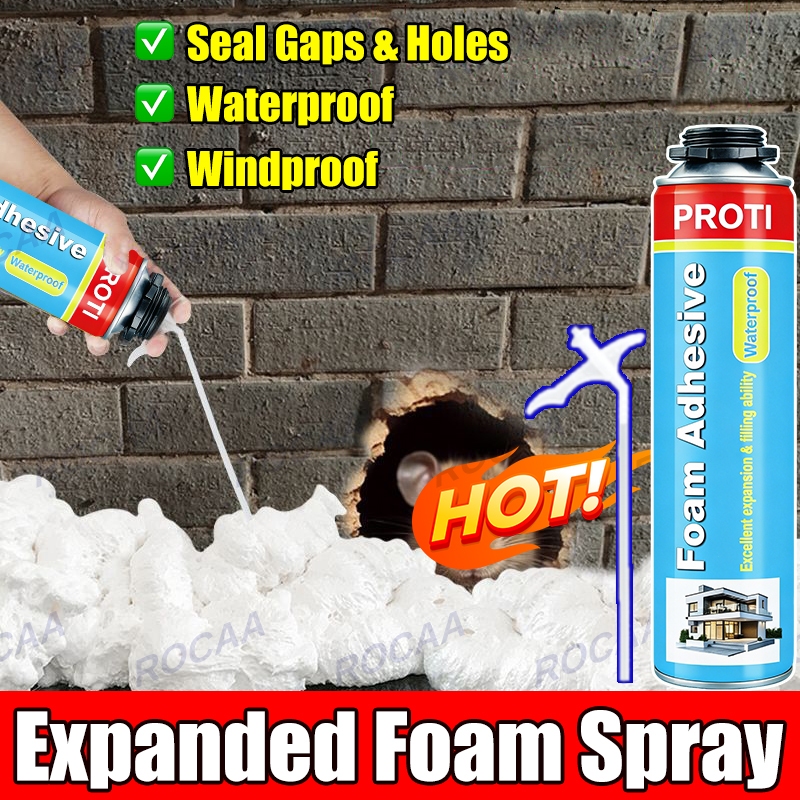 Polyurethane PU Spray 750ML Expanded Foam Spray Sealant Waterproof Fill ...