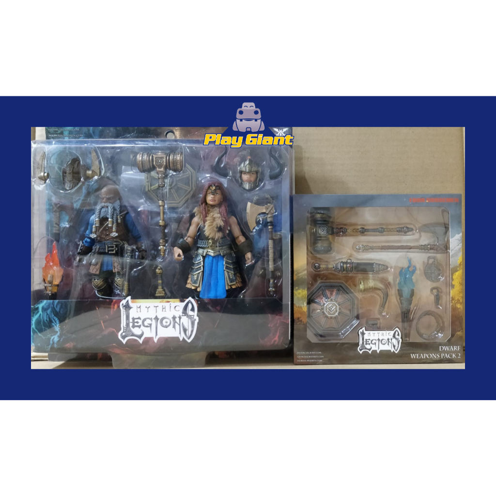 SF・ファンタジー・ホラー Mythic Legions Dwarf Two-Pack Mythic Legions Exiles From Under the Mountain Dwarf Two-Pack