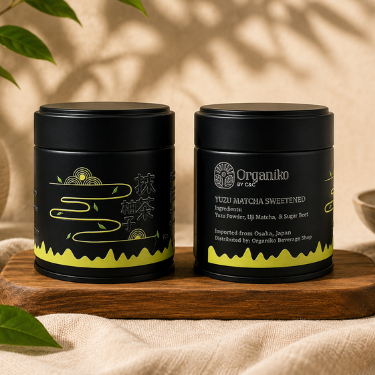 Organiko Yuzu Matcha Sweetened 50 grams Yuzu Powder, Uji Matcha & Sugar ...