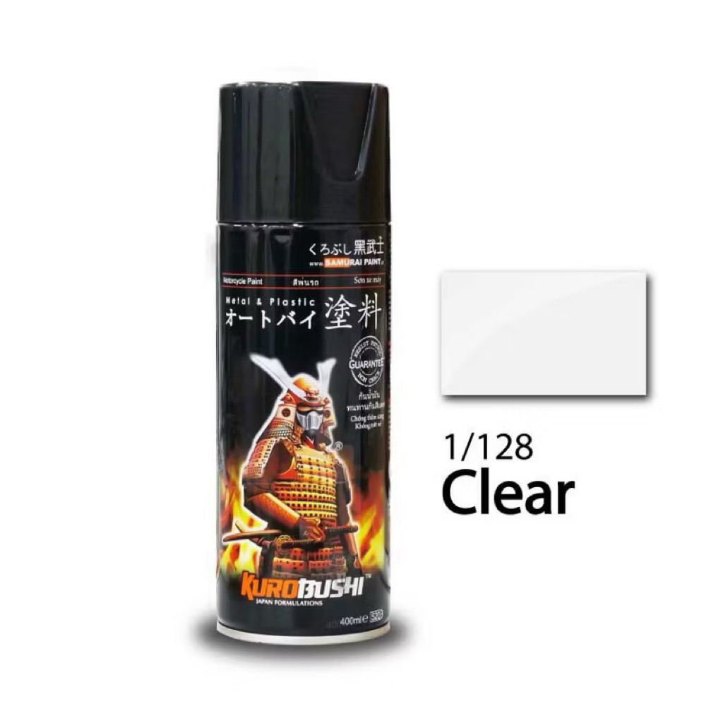 COD Motorcycle Samurai Spray Paint 1/128 Clear -Made in japan | Shopee ...