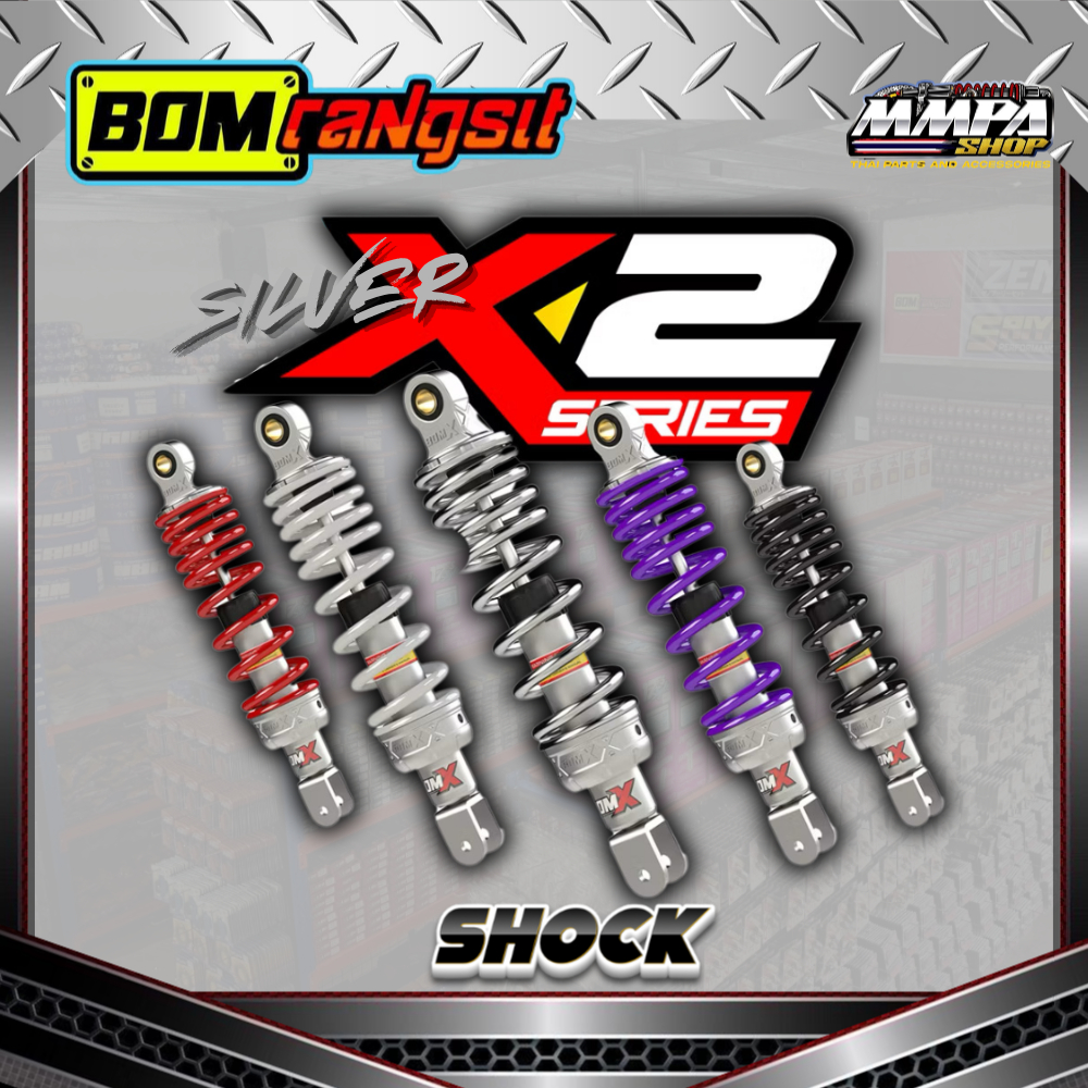 BOM RANGSIT SHOCK X2 Chrome Series For Click 330mm & Mio 300mm | Shopee ...