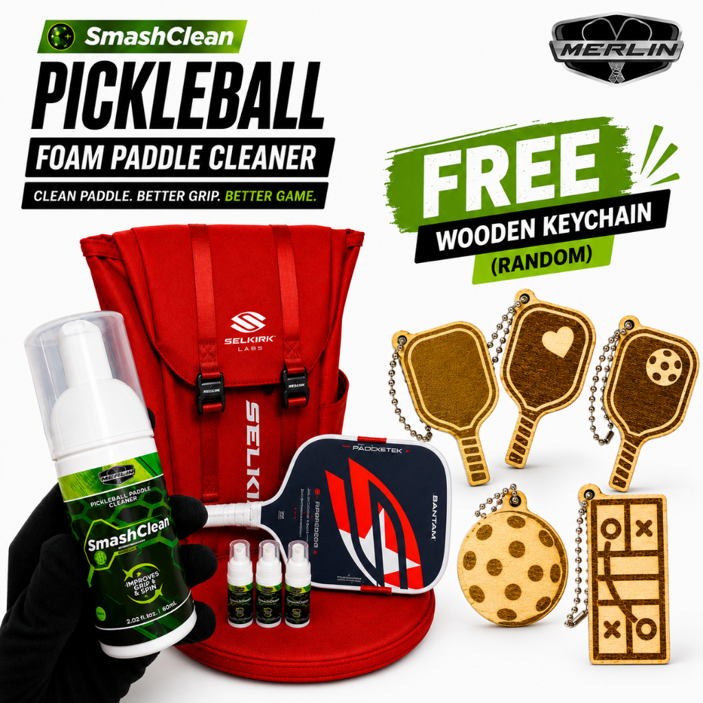 SmashClean Pickleball Paddle Cleaner Foam Spray | Removes Dirt and ...