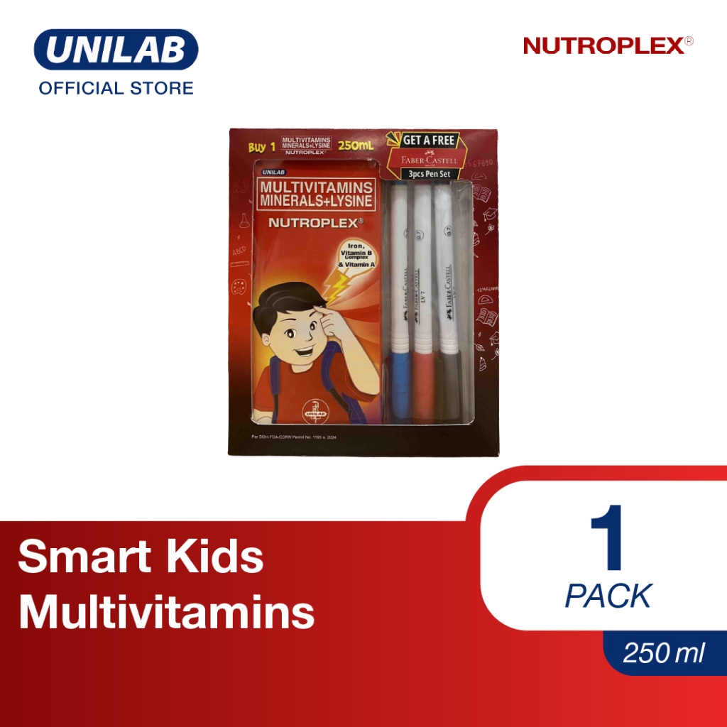 Nutroplex 250mL Syrup with FREE Faber Castell Pen Set (Multivitamins ...