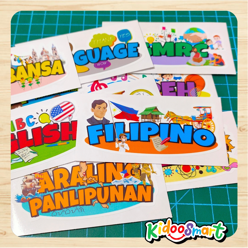 [12 Stickers] Subject Notebook Label | MATATAG Curriculum | Shopee ...