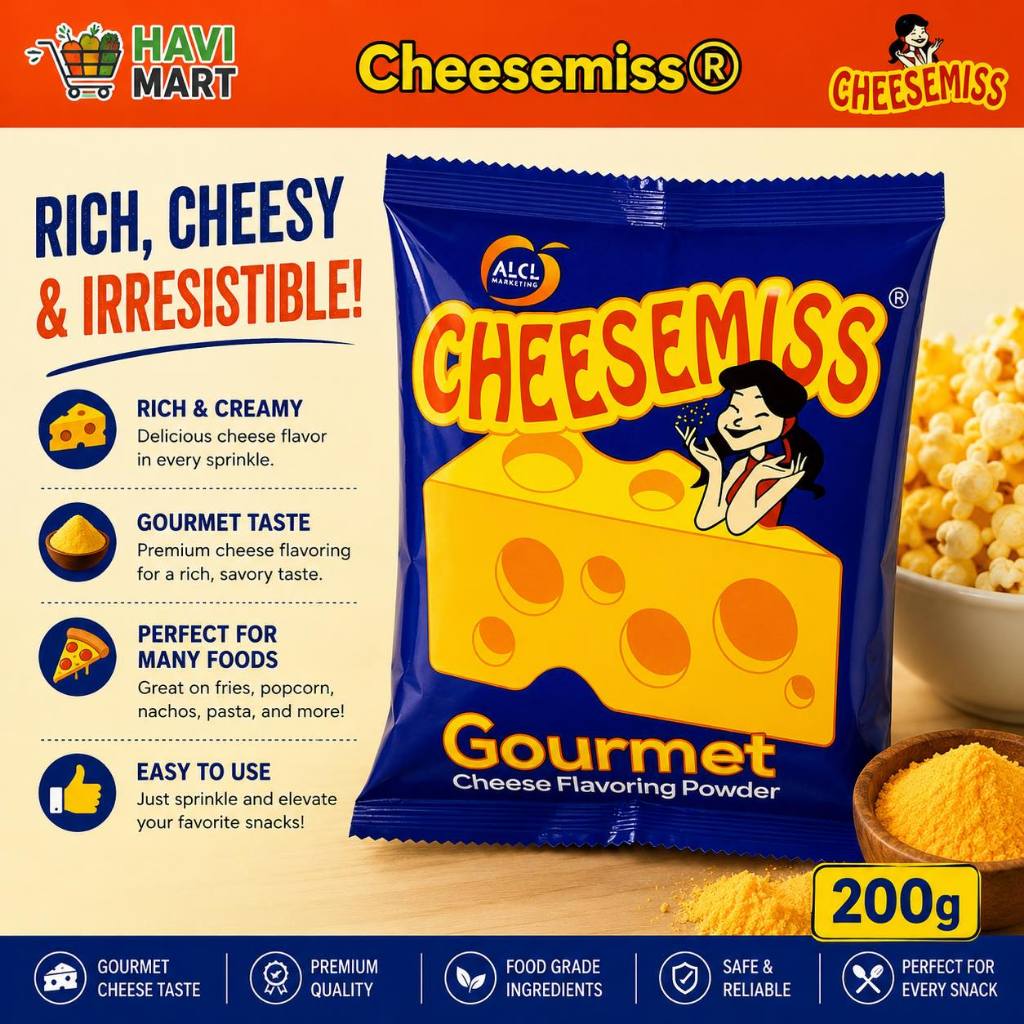 Cheesemiss Gourmet Cheese Powder 200g HAVI SHOP | Shopee Philippines