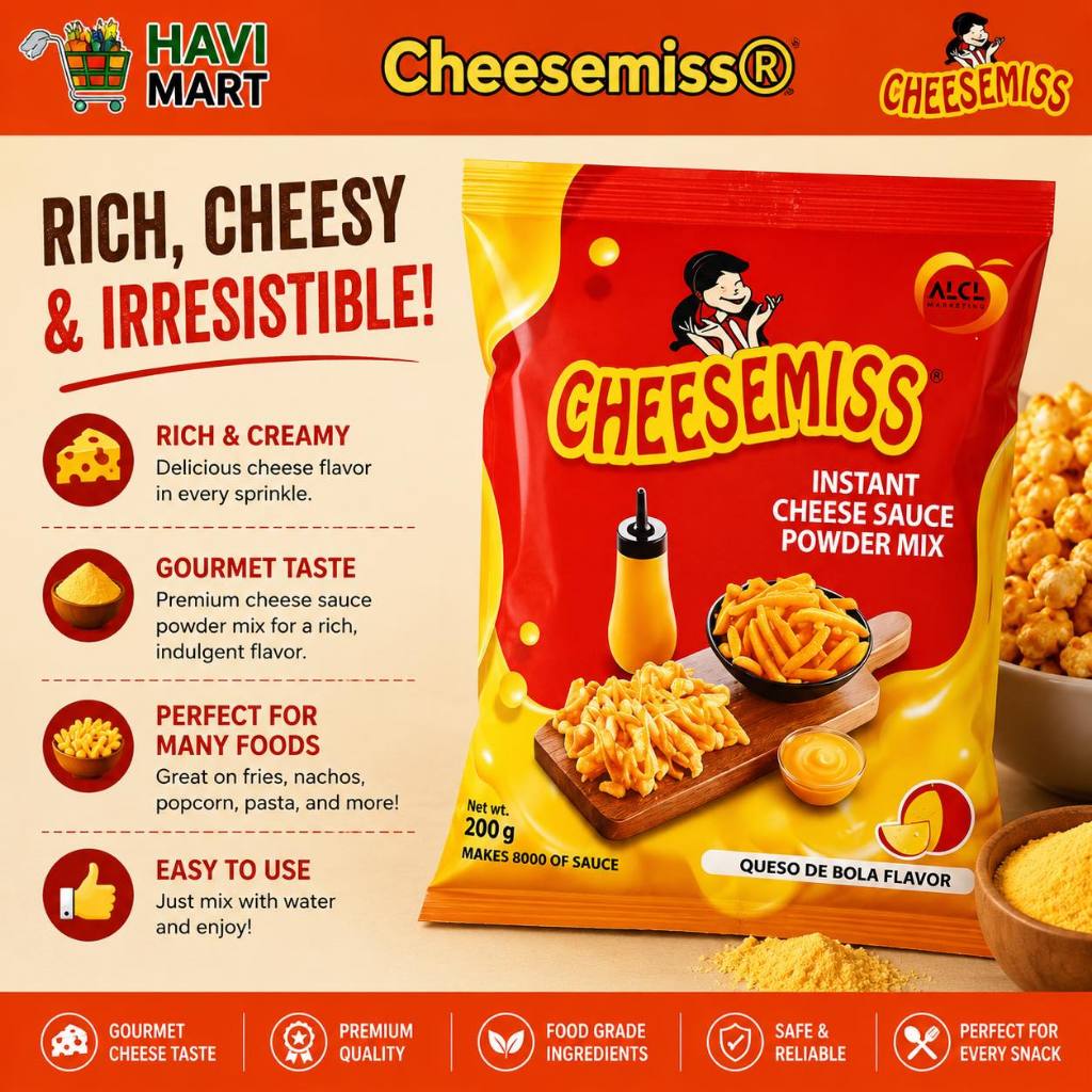 Cheesemiss® Instant Cheese Sauce Powder Mix (200g) | Shopee Philippines