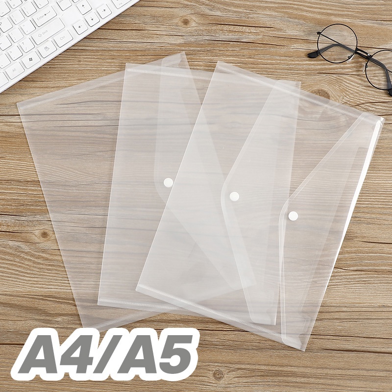 AA File Case File Bag Transparent Clear Plastic Envelope File Folder ...
