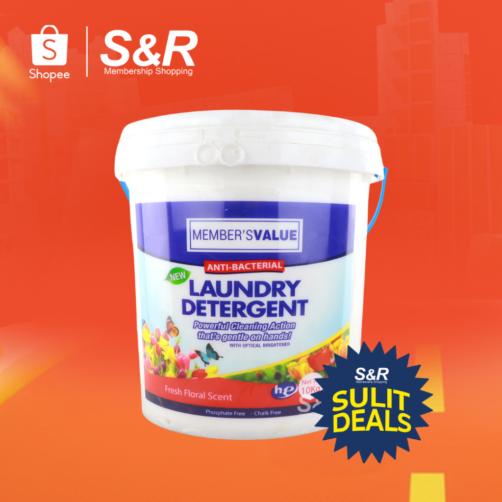 Member's Value Powder Detergent Bucket 10kg | Shopee Philippines