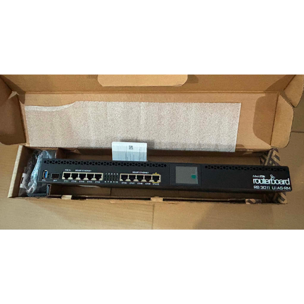 Mikrotik RB3011 RB3011UiAS-RM, 1U rackmount, 10xGigabit Ethernet router ...