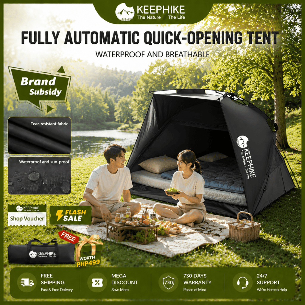 KEEPHIKE into the shadow beach account external black glue automatic ...