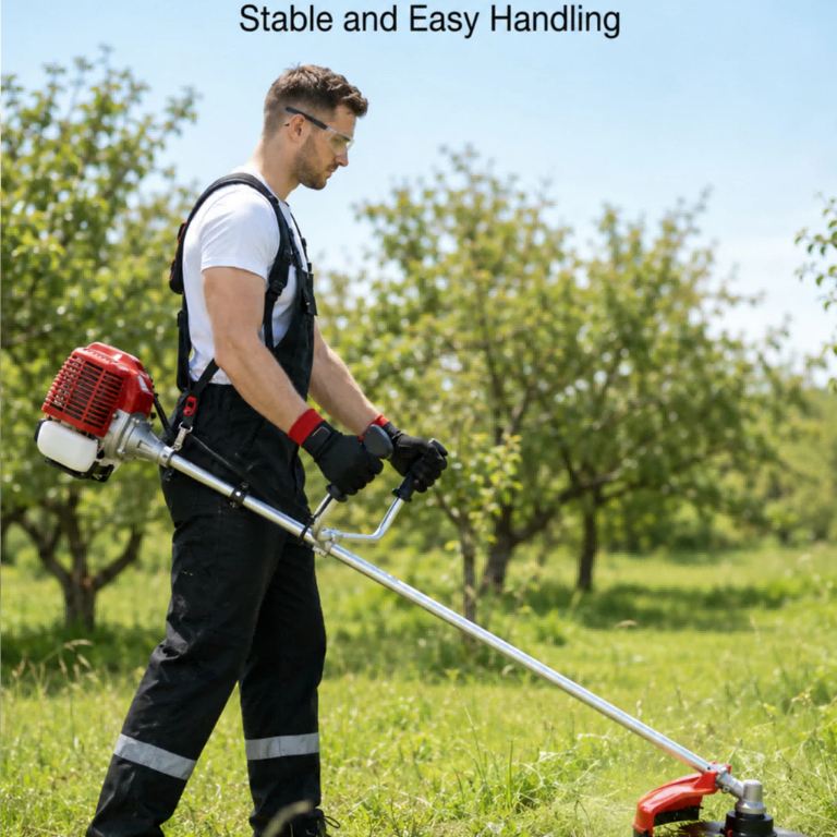 REAIM Grass Cutter Gasoline 4 Stroke Trimmer Lawn mower 52CC 2/4 Stroke ...