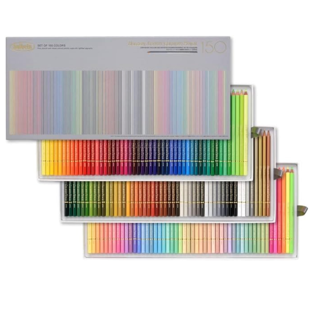 HOLBEIN Artists Colored Pencils 100 150 Colors Full Set Paper Box Soft ...