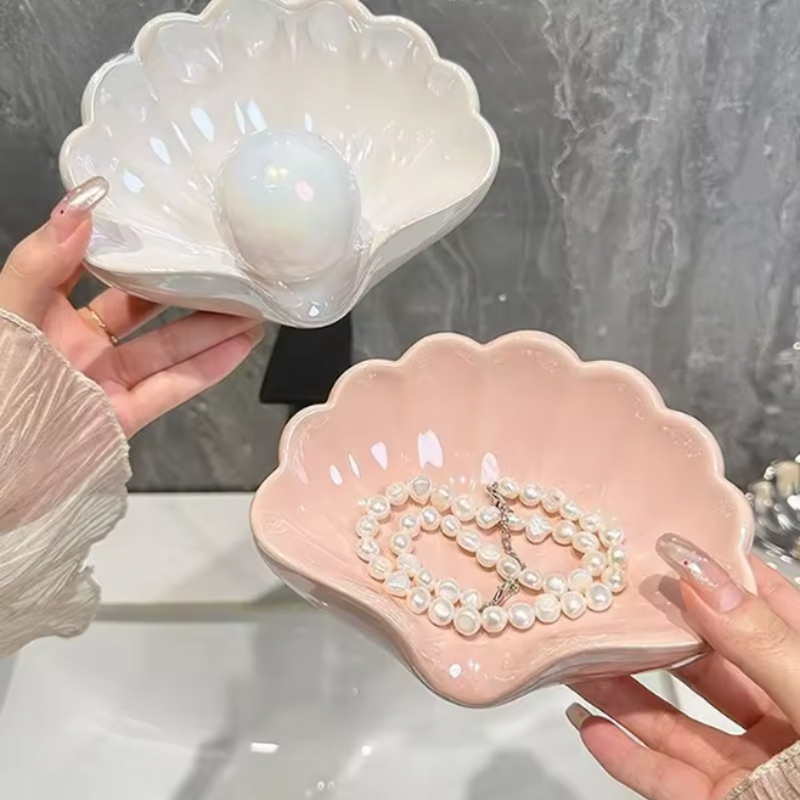 Creative Shell Soap Dish Soap Holder For Bathroom Shell shaped Plastic ...