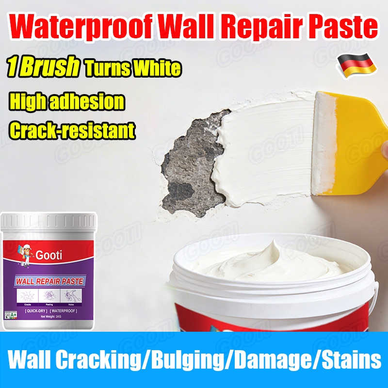 GOOTI Waterproof Wall Patching Compound Wall Repair White Wall Peeling ...
