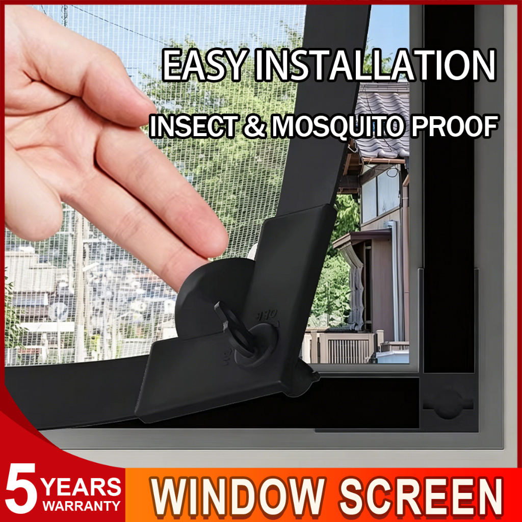 Magnetic Mosquito Window Screen Net DIY | Easy Install Curtain Mesh Net ...