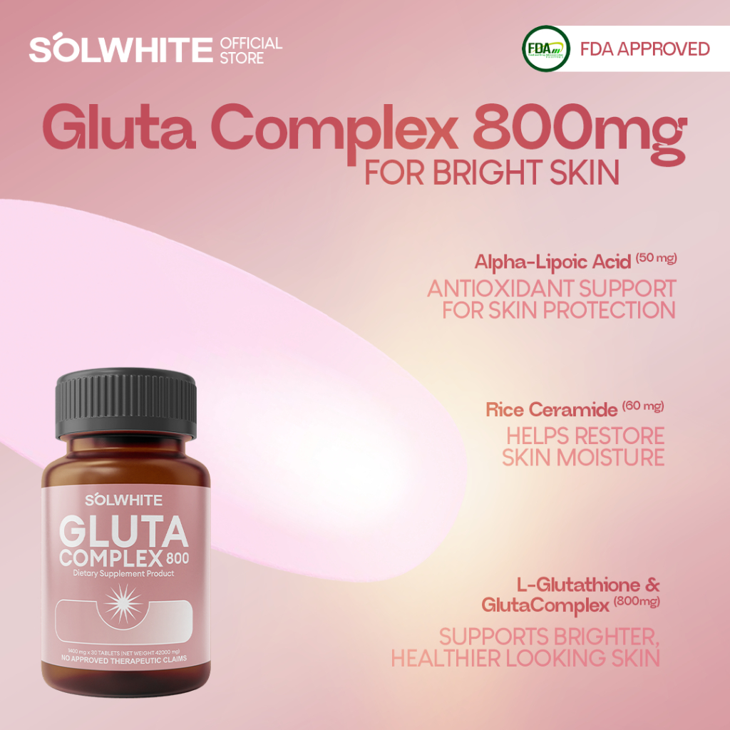 gnc glutathione philippines Get at the Best Prices Online SOLWHITE GlutaComplex 800 with L-Glutathione
