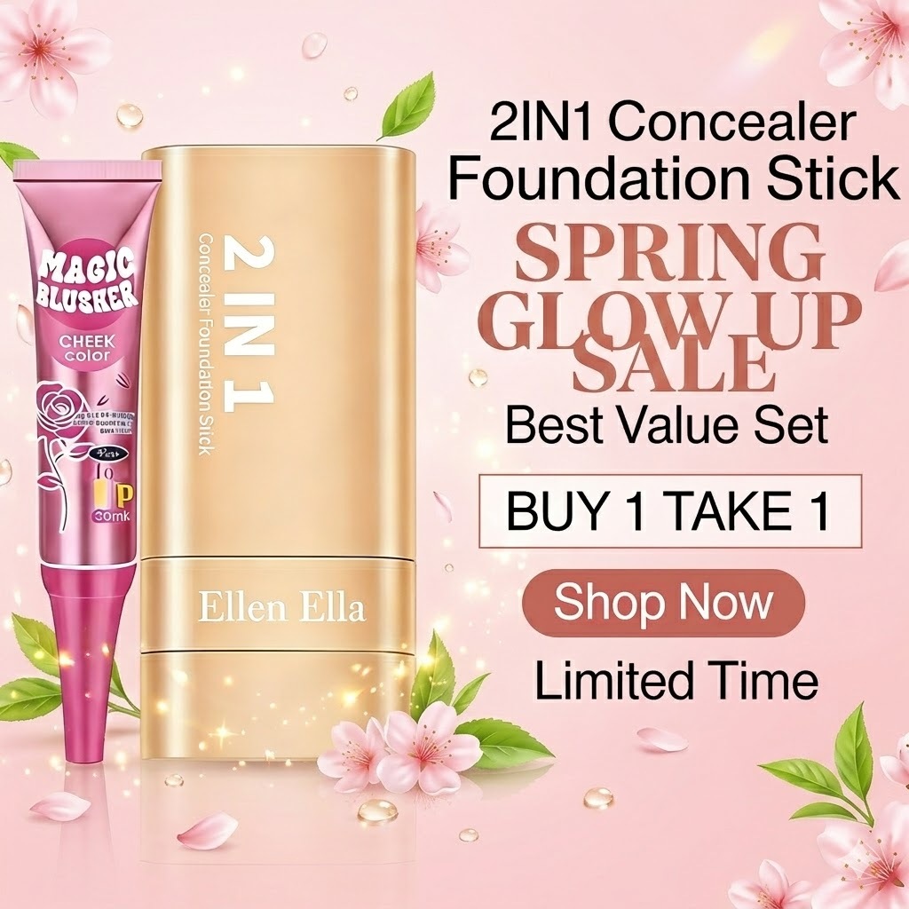 【COD】Ellen Ella 2IN1 Flawless Eraser Foundation Stick With Brush ...