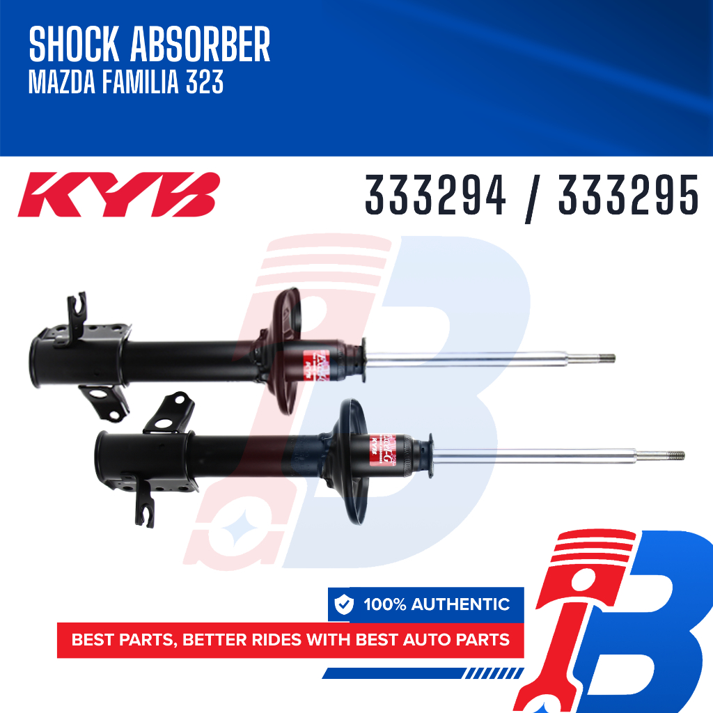 KYB (2pcs) Excel-G Shock Absorber for Mazda Familia 323 1997 - 1999 ...