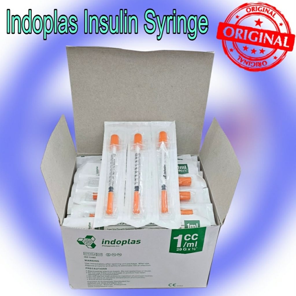 Indoplas Insulin Syringe 1cc G29 x 1/2