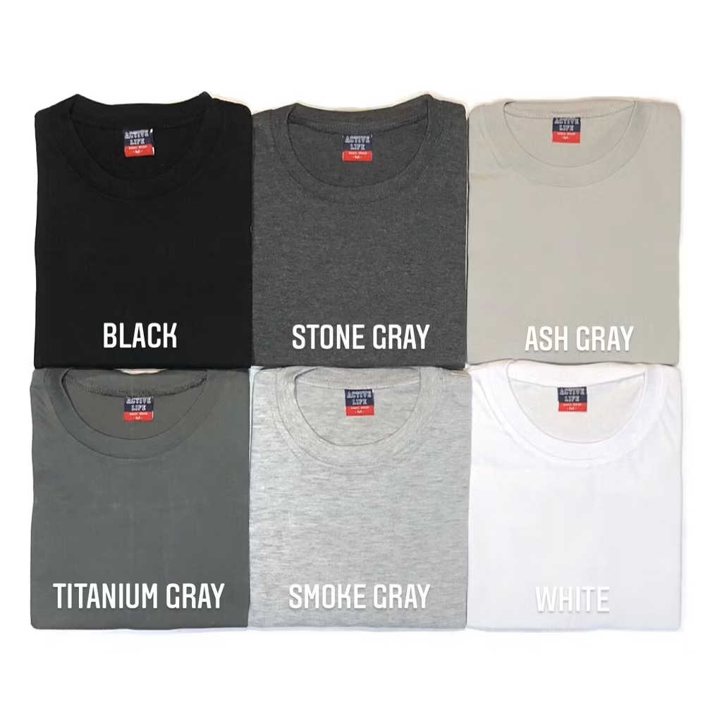 ACTIVE LIFE ROUND T SHIRT - Smoke Gray / Ash Gray / Titanium - Kids ...