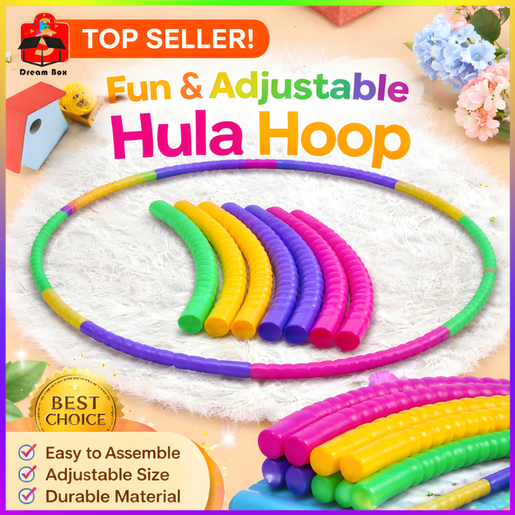 DREAM BOX Adjustable Hoola Hoop Set (8 Parts) - Sports Toy | Shopee ...