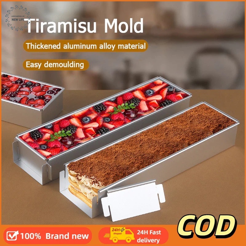 40CM Thickened Stainless Steel Rectangular Cake Mold, Tiramisu ...