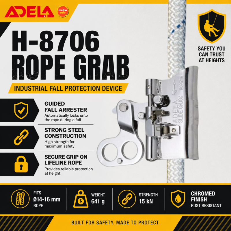 Adela Rope Grab H2707 H6706 H8706 Wing Clip Ordinary Type 16mm Lifeline ...