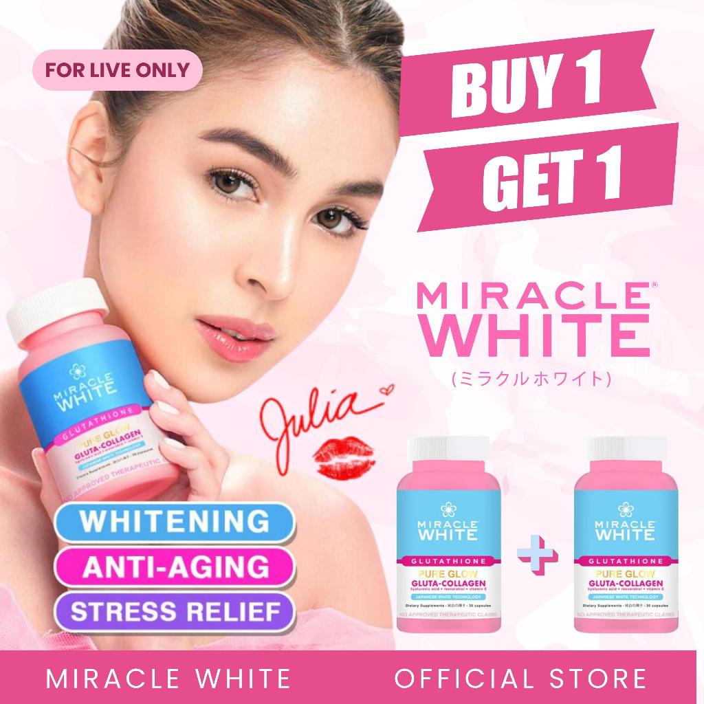 miracle white glutathione BUY 1 GET 1 MIRACLE WHITE PURE GLOW