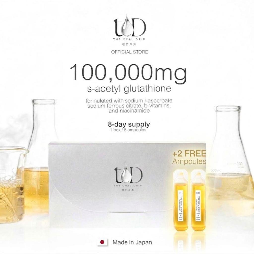 2 AMPOULES FREE) The Oral Drip Japanese S-Acetyl Glutathione | Shopee  Philippines