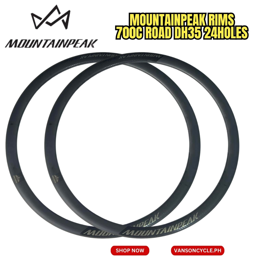Mountainpeak DH35 Rims 700C Alloy Disc Brake Rims ( 35mm Deep, 24H ...