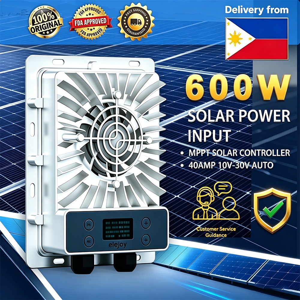 ELEJOY MPPT Solar Charge Controller 200W 400W 600W - 12V/24V Auto, LCD ...