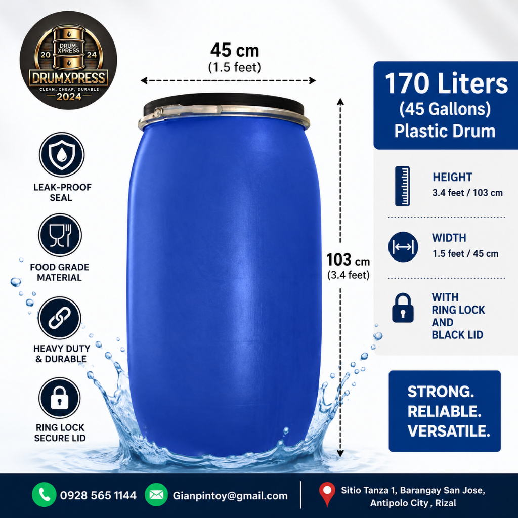 Shop blue drum container for Sale on Shopee Philippines