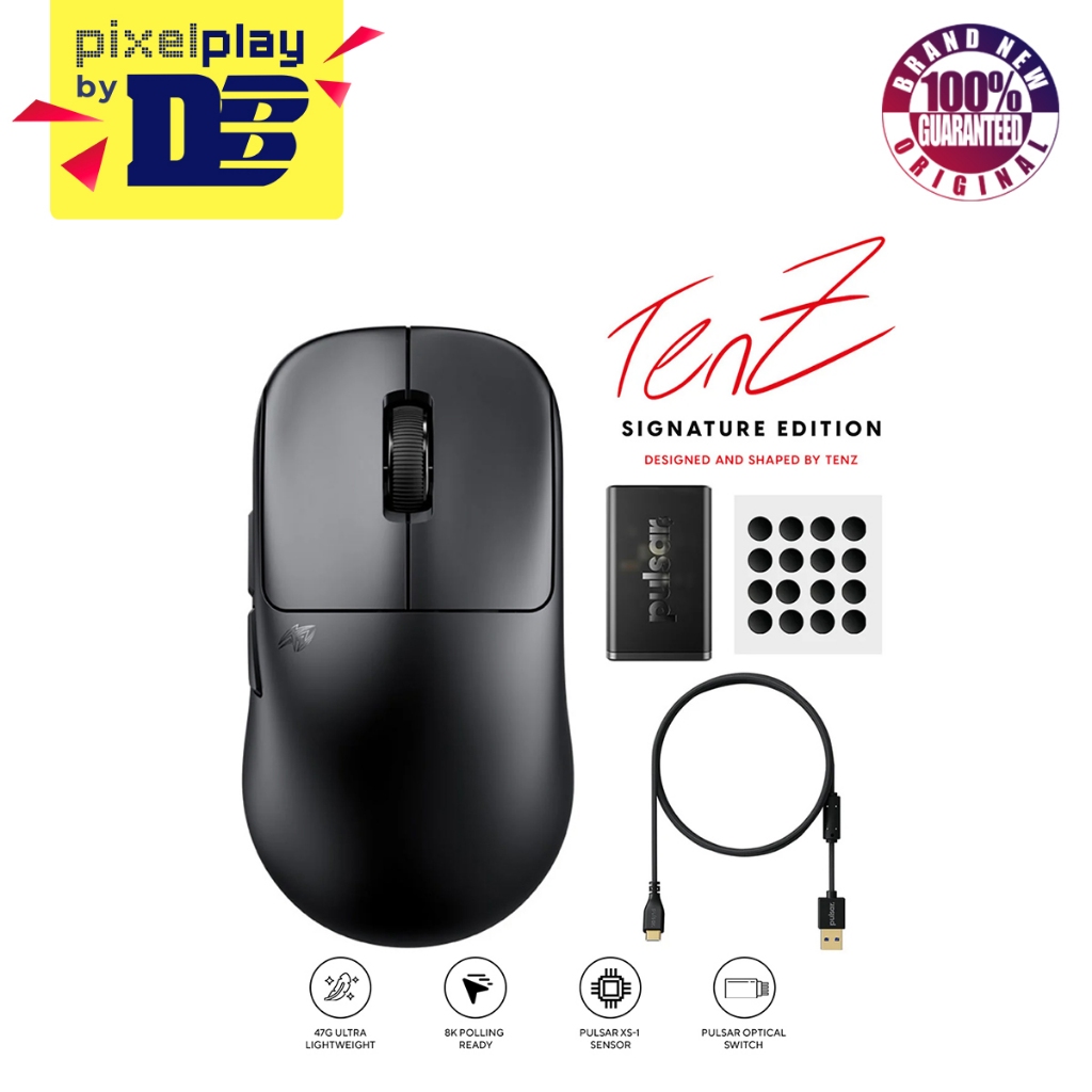 Pulsar TenZ Signature Edition Ultra Light Weight eSports Gaming Mouse ...