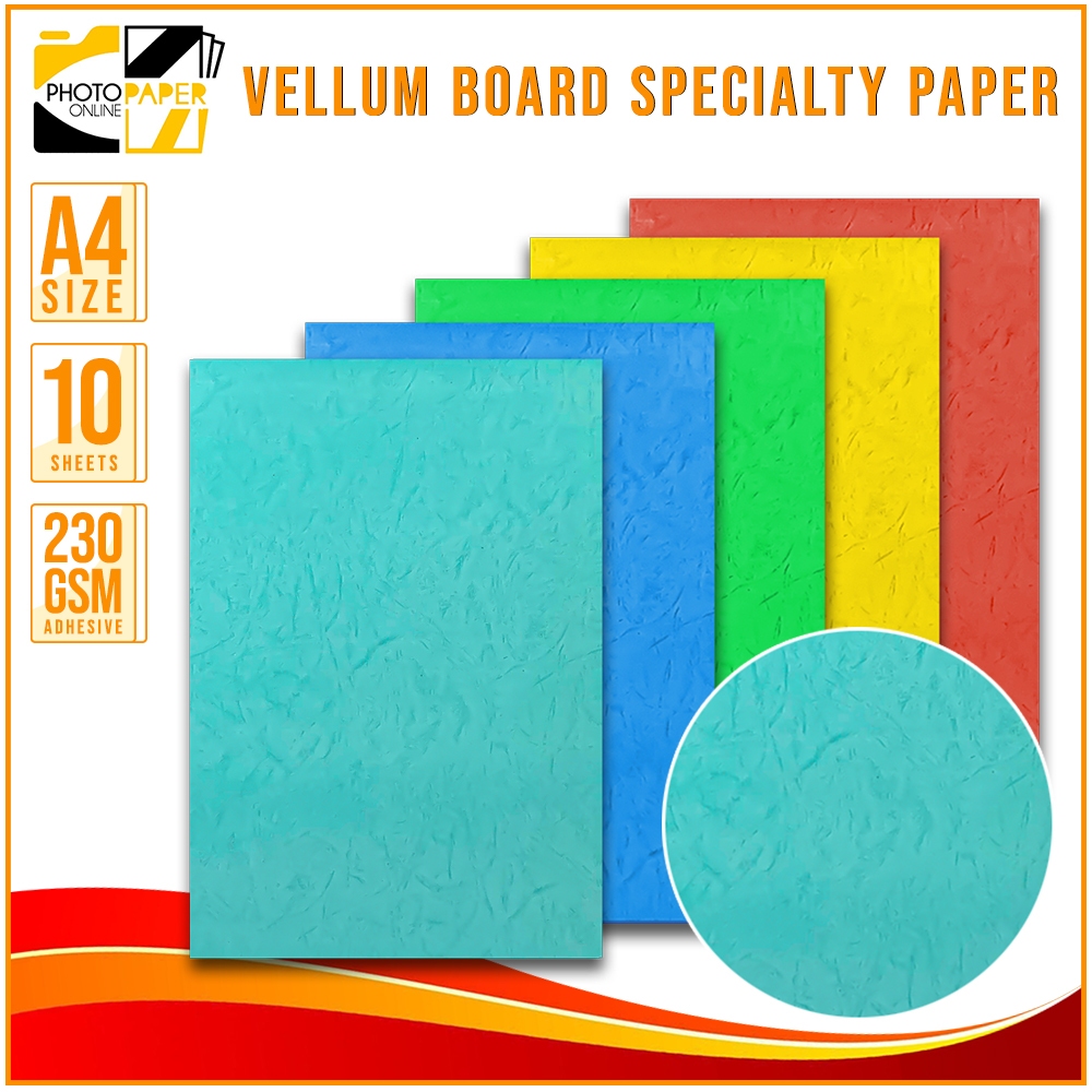 Morocco Board Specialty Paper 230gsm A4 / Letter Size Assorted Colors ...