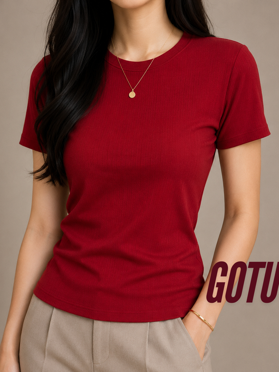 Eloise Basic Premium Cotton Crewneck Top | Shopee Philippines