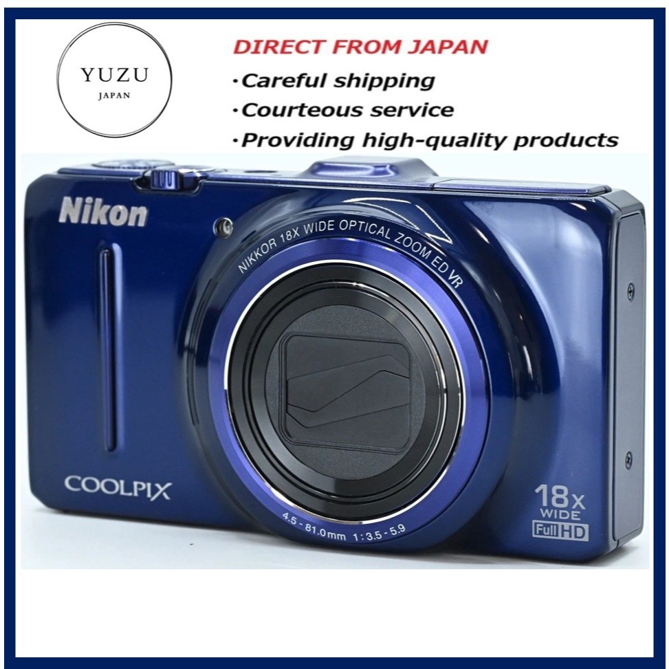 Pre-owned Product Nikon COOLPIX S9300 Navy Blue 16.0MP Digital