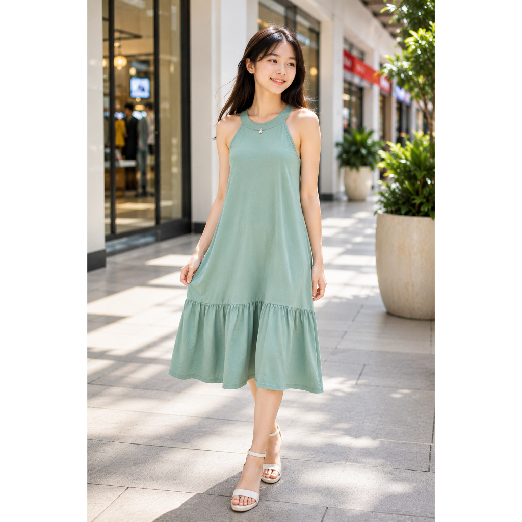 Korean Style Kids & Teens Tiered Dress | Challis Fabric Sleeveless Flowy  Dress | Elegant Casual OOTD | Shopee Philippines