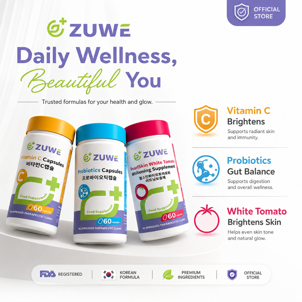 ZUWE FDA-APPROVFD Whitening Ascorbic Acid & Probiotics Supplement ...