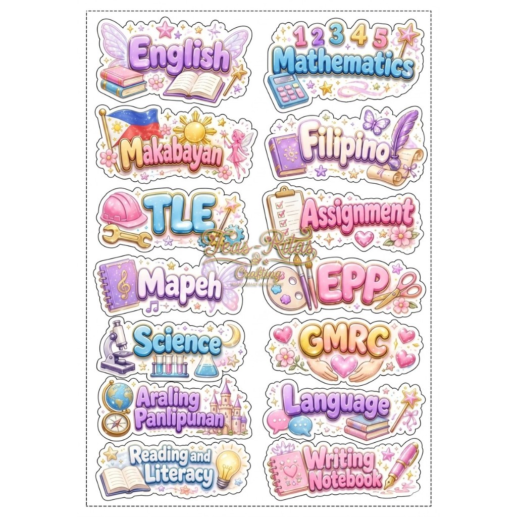 Shop subject label sticker for Sale on Shopee Philippines