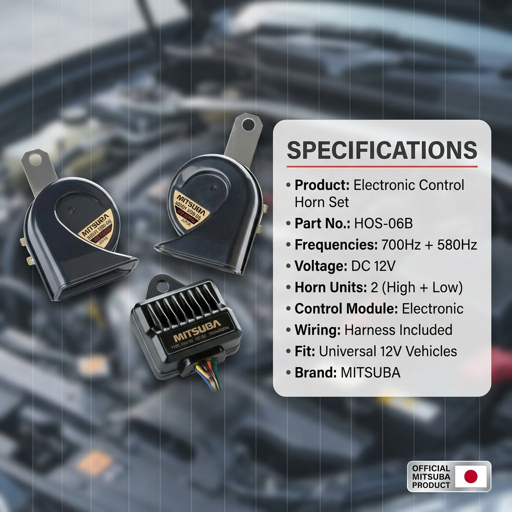 MITSUBA Super Tone 700HZ Horn HOS-06B [Direct from Japan] | Shopee