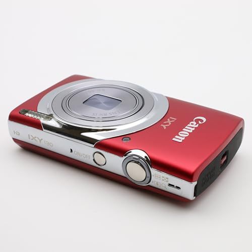 Canon IXY 130 Red Compact Digital Camera 16MP 8x Zoom Point