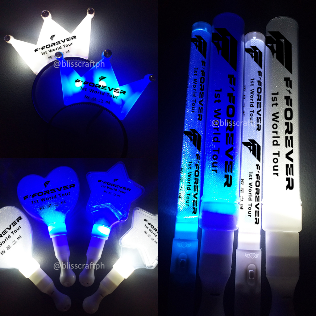 [COD] F4 FOREVER World Tour Light Stick Penlight LED Crown Headband ...
