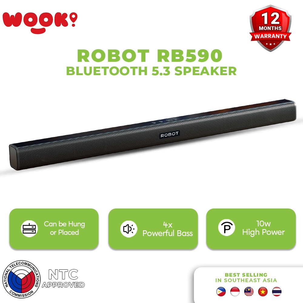 ROBOT RB590 Wireless 5.3 Soundbar Speaker TV Home Theater Dual ...