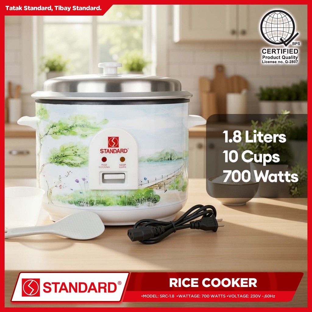 Standard Rice Cooker SRC 1.8L / 1.8 Liters Capacity Up to 10 Cups ...