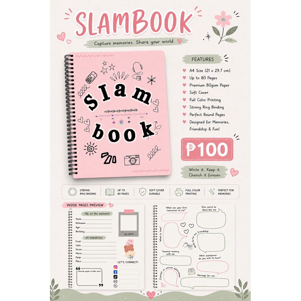 Shop slam book for Sale on Shopee Philippines