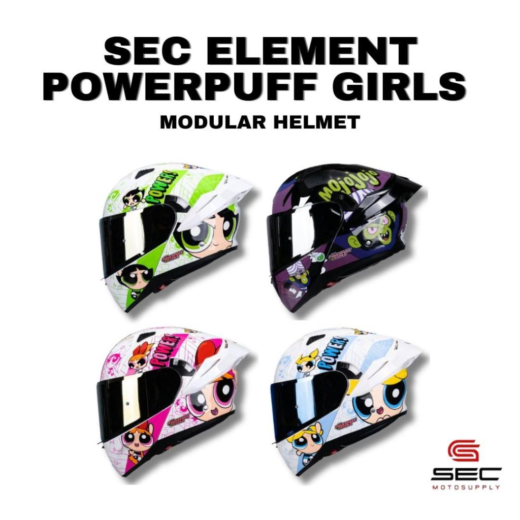 SEC MOTOSUPPLY Element Powerpuff Girls Modular Helmet | Shopee Philippines