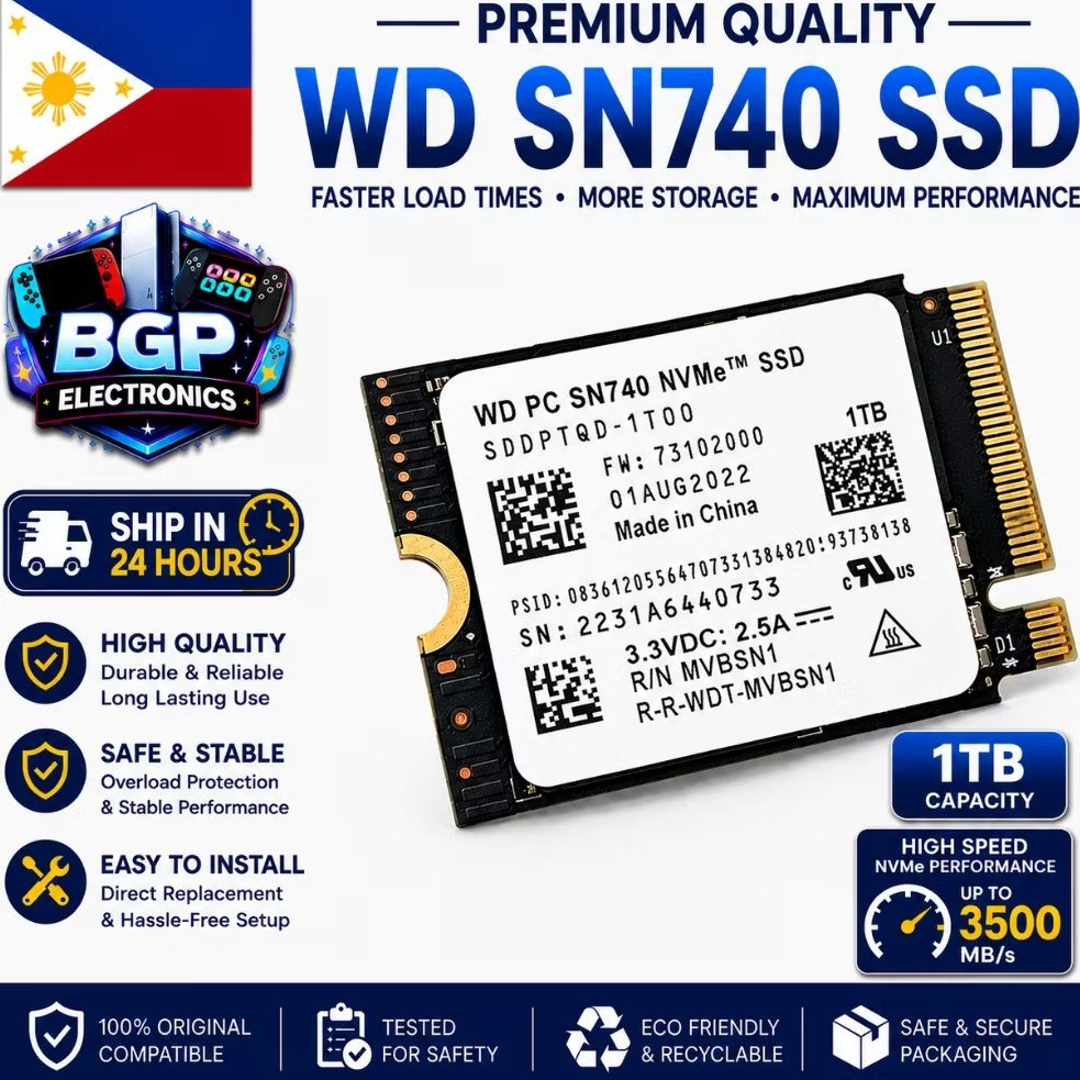 新品」WD SN740 1TB SSD M.2 2230 Steamdeck Western Digital 1TB and 