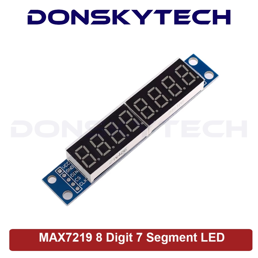 MAX7219 8 Digit 7 Segment LED for Arduino ESP32 Raspberry Pi Projects ...